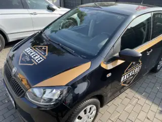 Gestaltung der Fahrzeugbeschriftung für Bäckerei Dorn