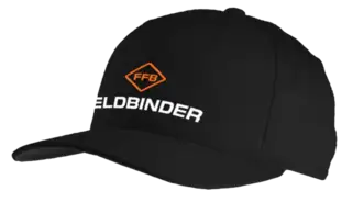 Schwarze Feldbinder Basecap mit Logo