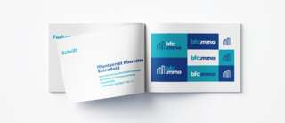 Gestaltetes Stylebook für BFC Immo mit klar definiertem Corporate Design – inklusive Logo, Farbwelt, Typografie und Gestaltungselementen für ein konsistentes Markenbild.