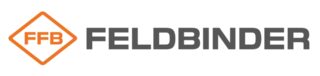 Feldbinder Basislogo in Orange und Grau
